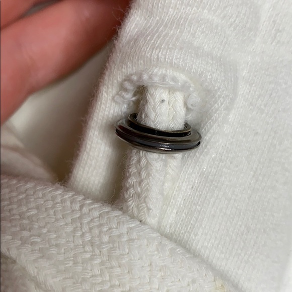 Guess Embroidered Spellout Hoodie White - Picture 2 of 5